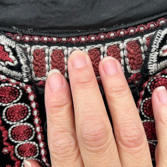 Johnny Was Velvet Embroidered Midi 2X - Picture 7 of 10